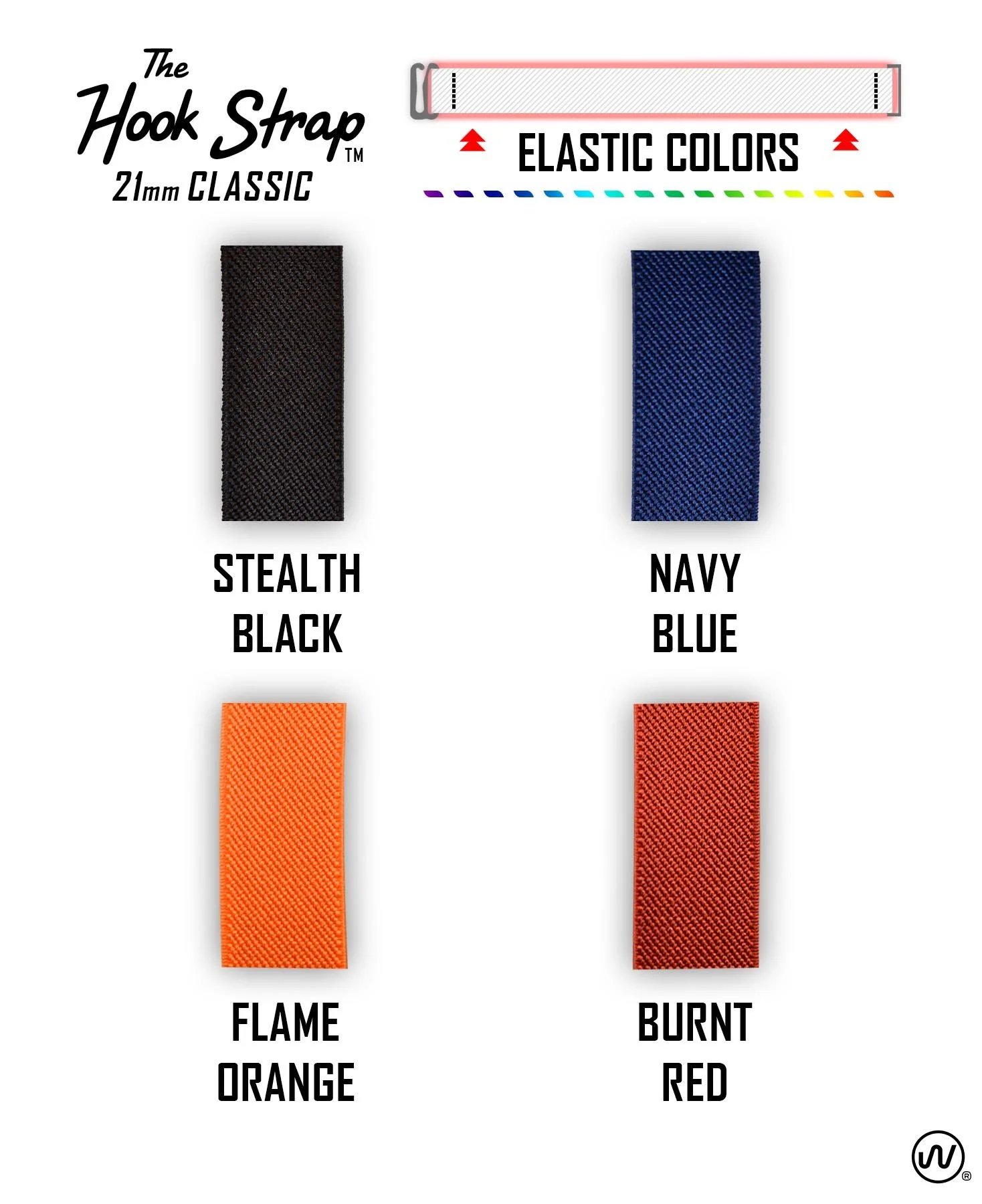 21mm Hook Strap™ Classic Stainless Steel Elastic Watch Band — Nick